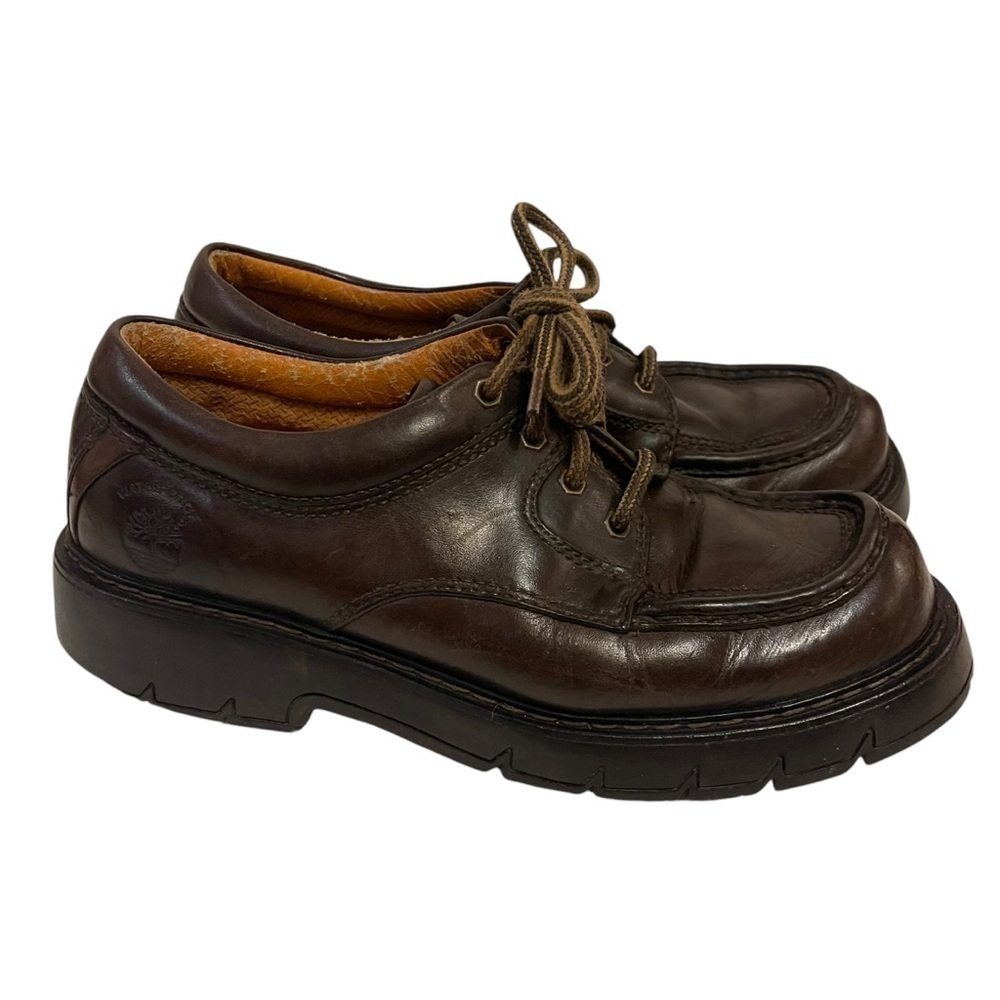 Vintage TIMBERLAND Y2K Vintage Brown Leather Shoes Boots